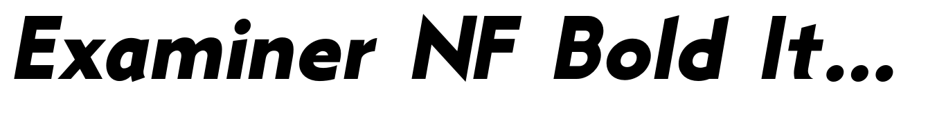 Examiner NF Bold Italic
